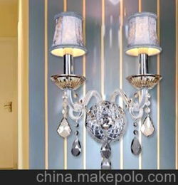 厂家直销 欧式水晶壁灯 卧室灯具 承接酒店工程 欢迎来图来样 壁灯